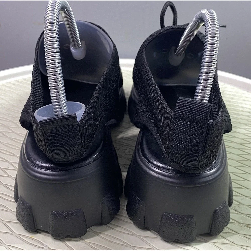 Unbranded Women's Summer Open Toe Mesh Lace-up Sneaker Sandals‎ Black NWOB SZ. 8